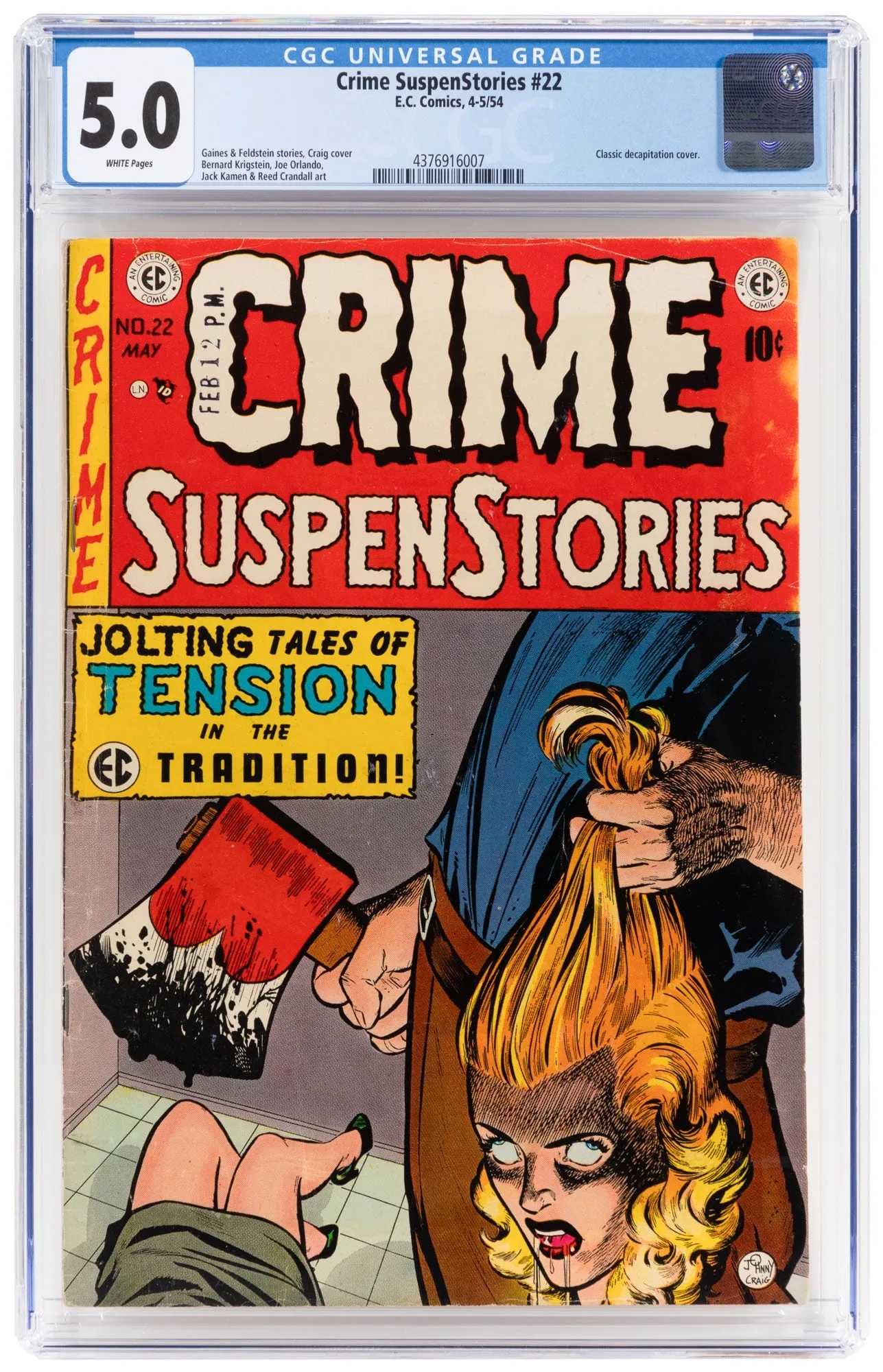 EC Comics, Crime Suspenstories No. 22, estimated at $6,000-$9,000 at PBA.
