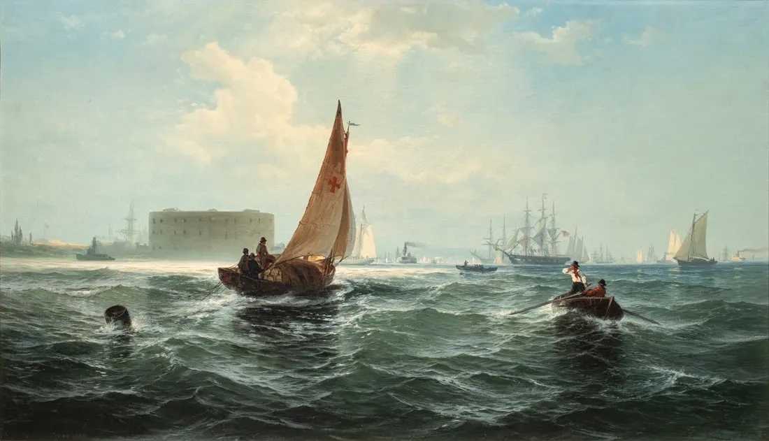 Edward Moran, 'New York Bay from the Battery,' estimated at $20,000-$40,000 at Clars.