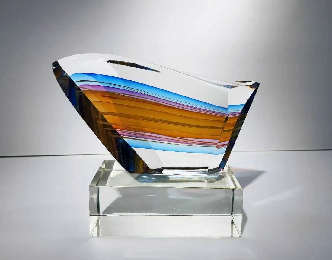 Harvey Littleton, 'Segmented Form (Rainbow Shard),' estimated at $3,500-$4,500 at Habitat.