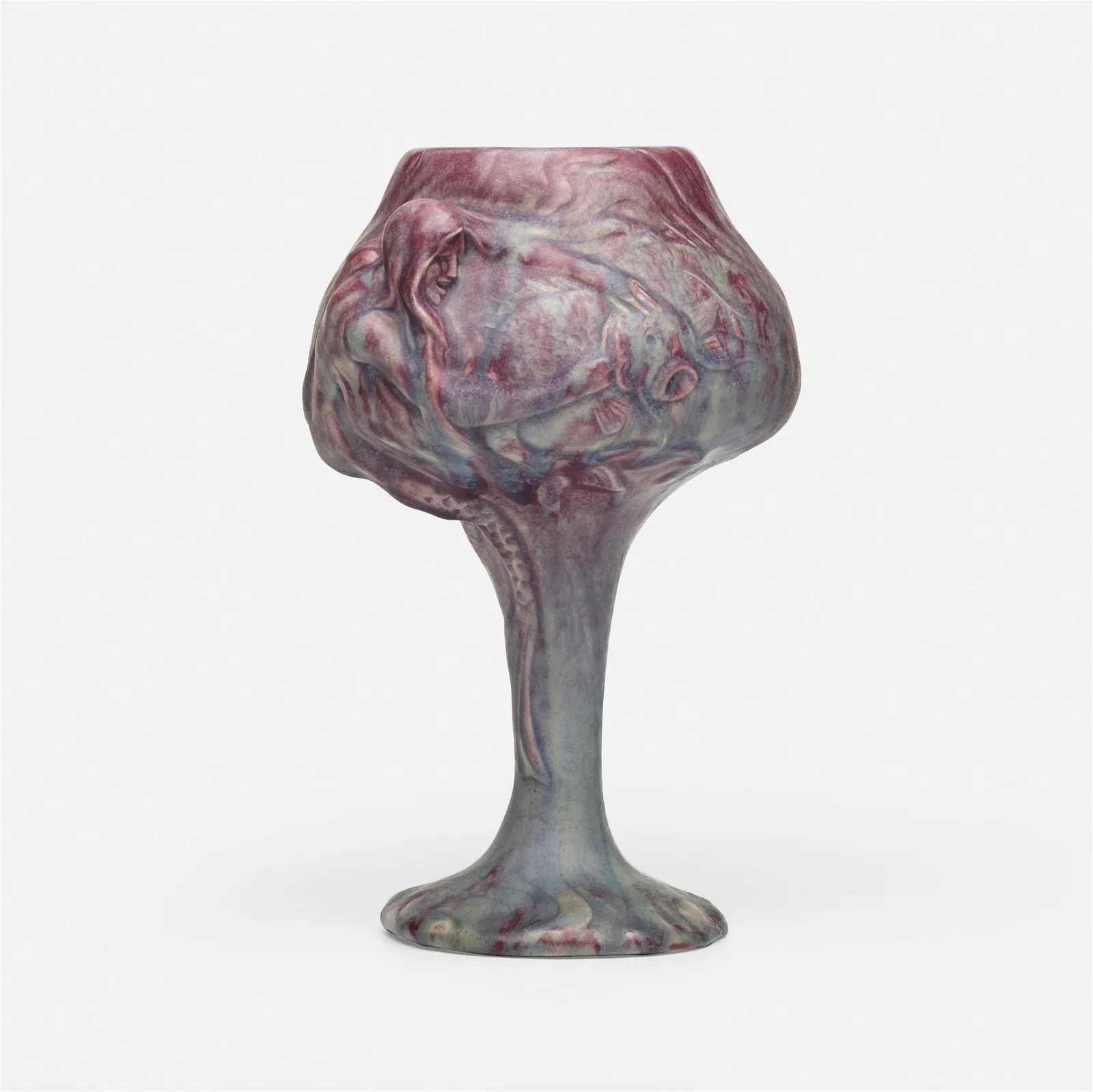 Artus Van Briggle for Van Briggle Pottery, chalice (toast cup), estimated at $25,000-$35,000 at Rago.