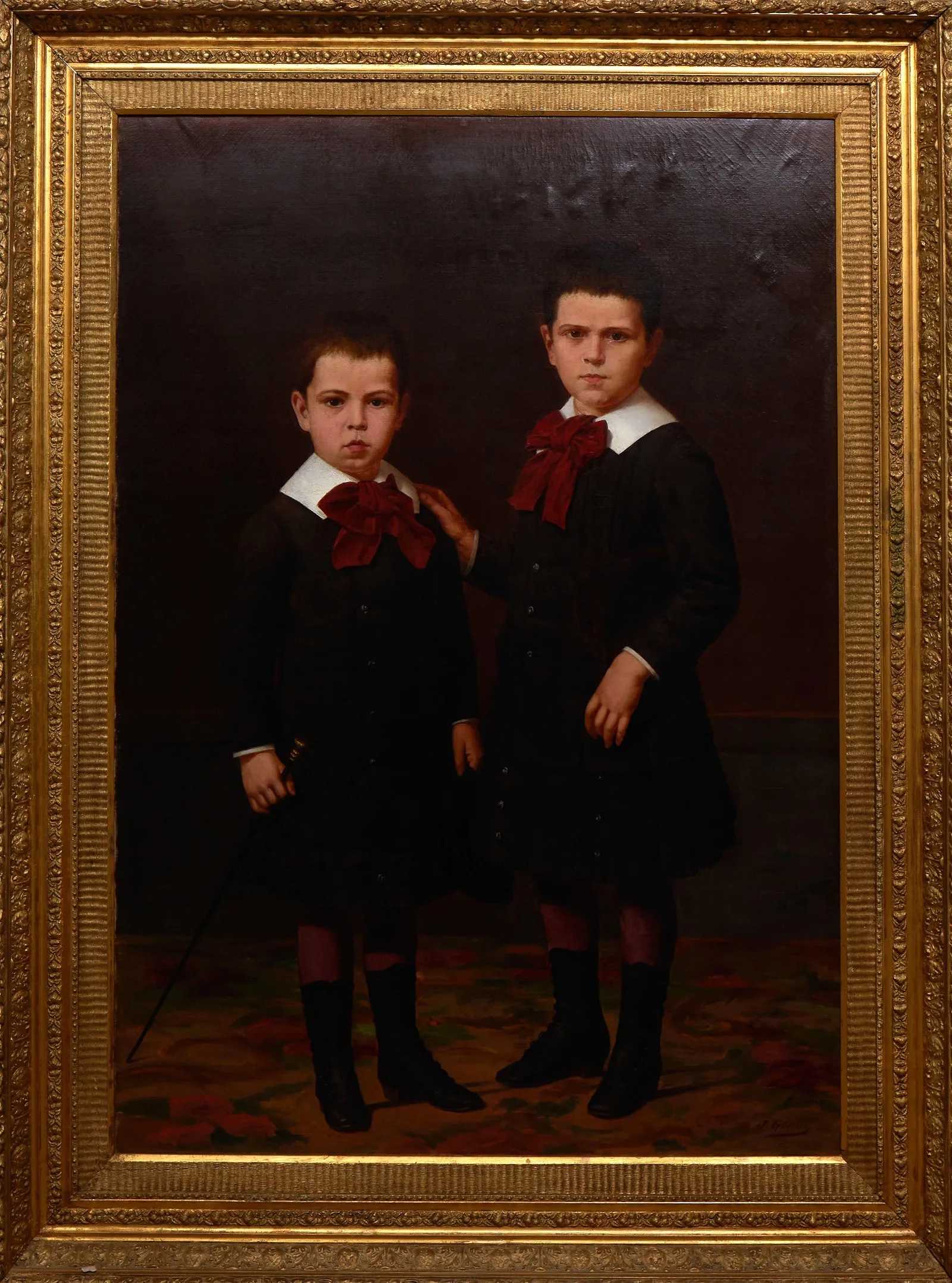John Genin, 'Portrait of Paul Henri Augustin Capdevielle & Pierre Emmanuel 'Auguste' Capdevielle, Children of Paul Capedevielle, Former Mayor of New Orleans,' estimated at $4,000-$8,000 at Crescent City Auction Gallery.