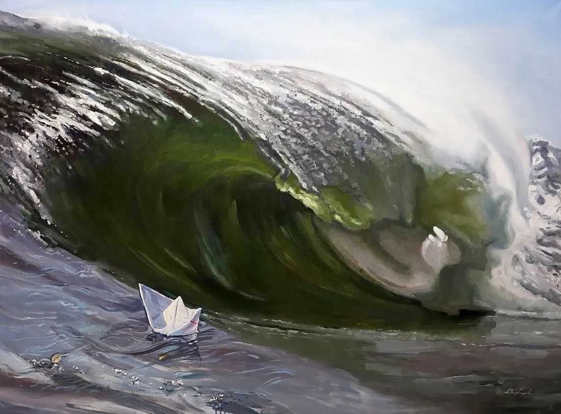 Varvarov Anatoly Viktorovich, 'Wave,' estimated at $14,350-$20,500 at Jasper52.  