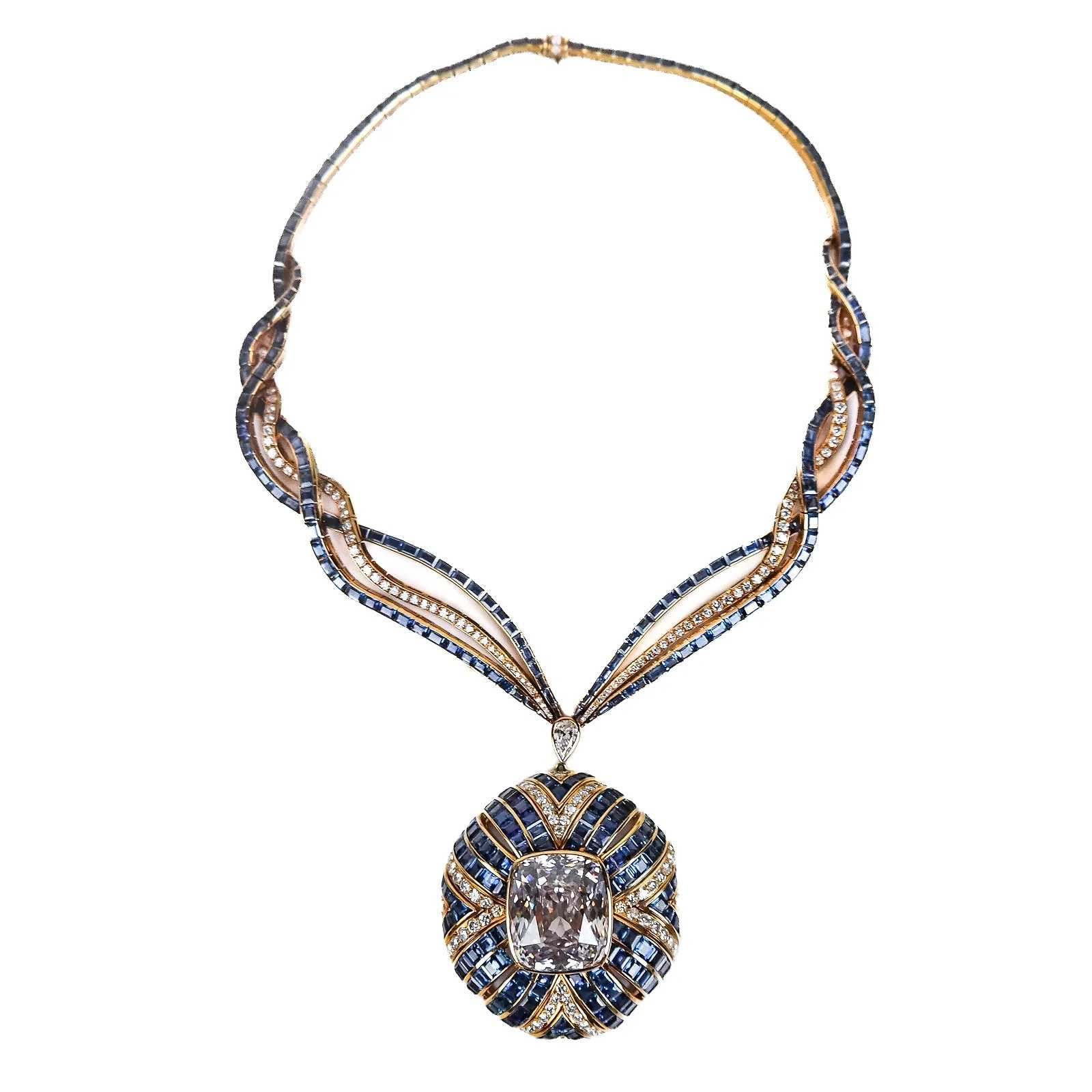 Jacques Timey for Harry Winston Pendant Necklace, estimated at $30,000-$40,000 at Roland NY.