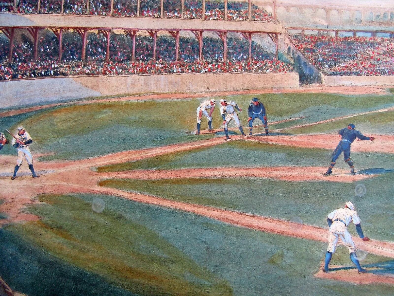Detail of Temple Cup (proto-World Series) photogravure from 1896, estimated at $6,000-$8,000 at University Archives.