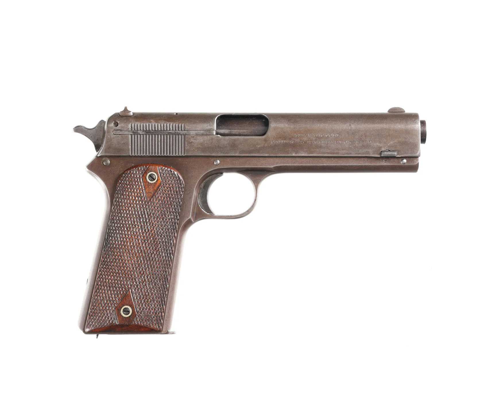 Colt Model 1905 .45 semi-automatic, estimated at $3,500-$5,500 at Montrose.