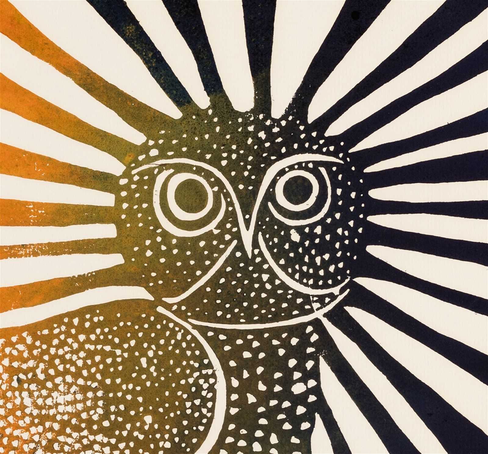 Detail of Kenojuak Ashevak’s 1960 stonecut print ‘The Enchanted Owl’, which achieved CA$140,000 ($103,275) in December 2023. Image courtesy of First Arts Premiers Inc. and LiveAuctioneers.