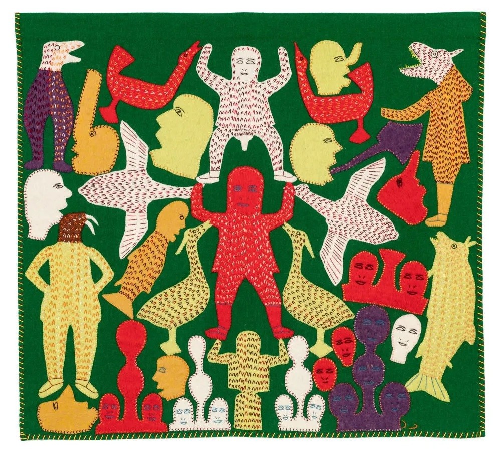 Marion Tuu’luq, ‘Untitled Work on Cloth (Humans and Spirits)’, estimated at CA$15,000-CA$25,000 ($11,000-$18,000) at First Arts Premiers May 9.