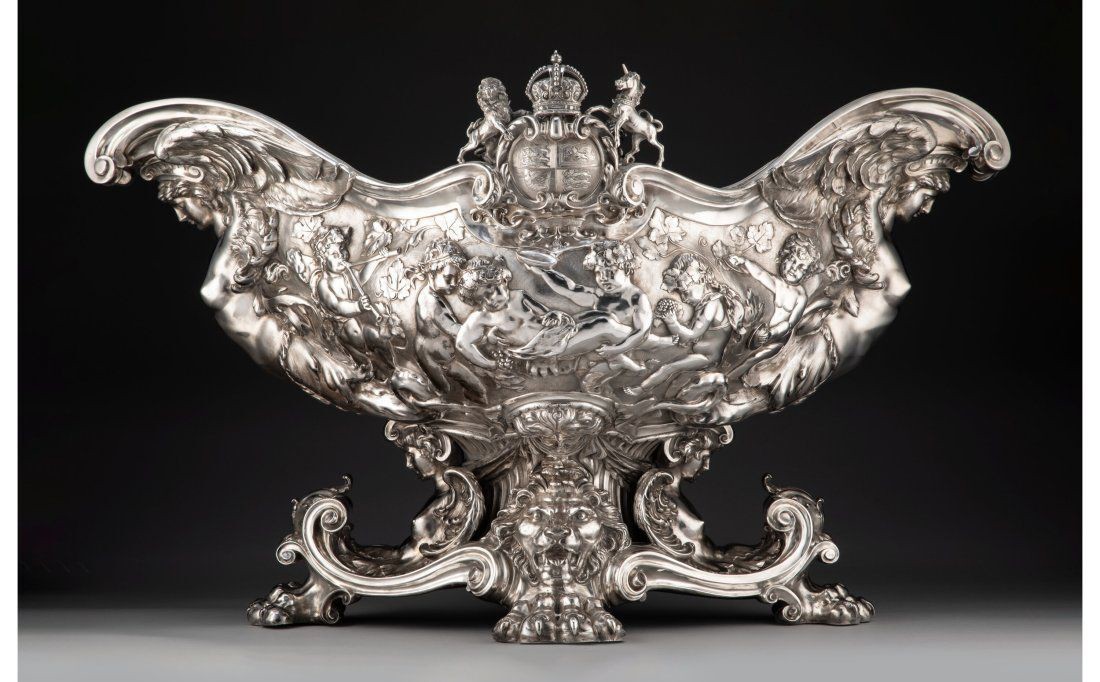 Silver Edwardian wine cistern by Garrard & Co. of London, estimated at $100,000-$150,000 at Heritage Auctions on May 16.