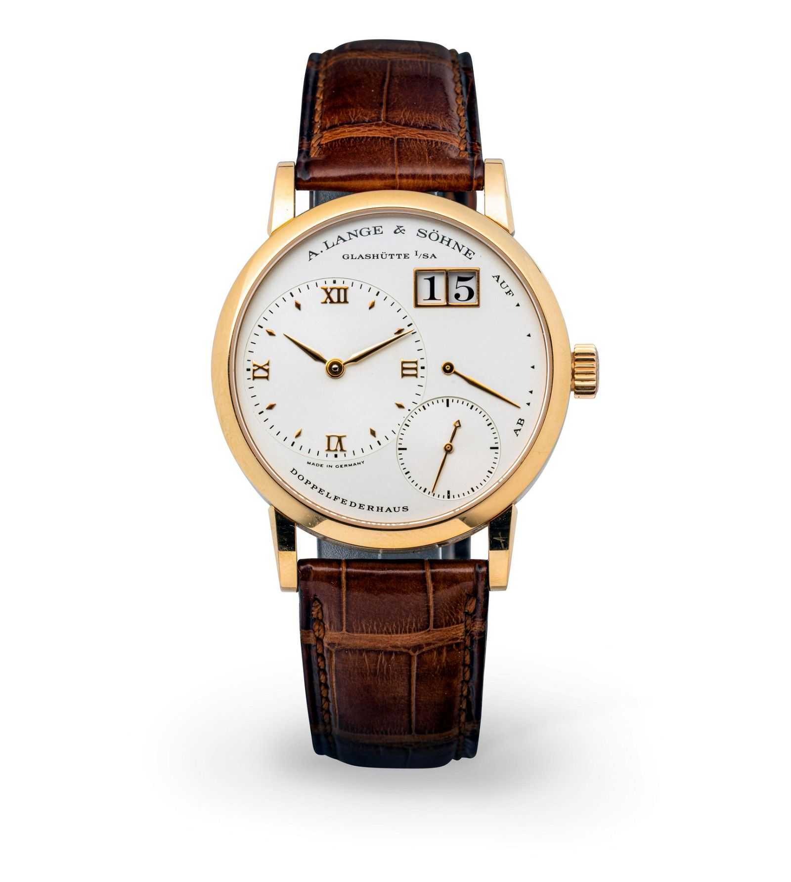 A circa-2000 Little Lange 1, designed for the women’s watch market by A. Lange & Söhne, went for €20,000 ($21,410) in June 2023. Image courtesy of Cambi Casa D’Aste and LiveAuctioneers.