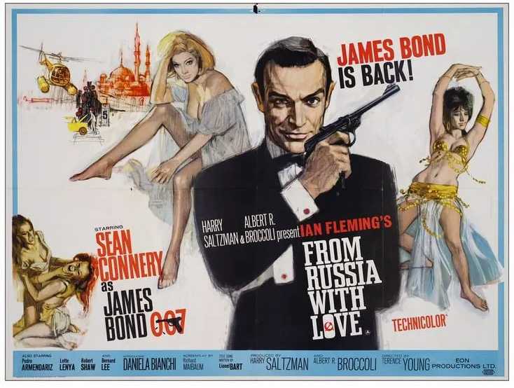 British ‘From Russia With Love’ promotional poster, estimated at $6,000-$12,000 at Propstore April 18.