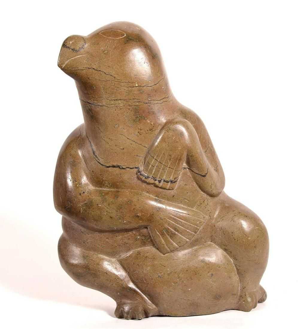 A stone sculpture by Kenojuak Ashevak, ‘Bird in transformation’, went out at CA$4,600 ($3,395) plus the buyer’s premium in October 2022. Image courtesy of Champagne Auctions and LiveAuctioneers.