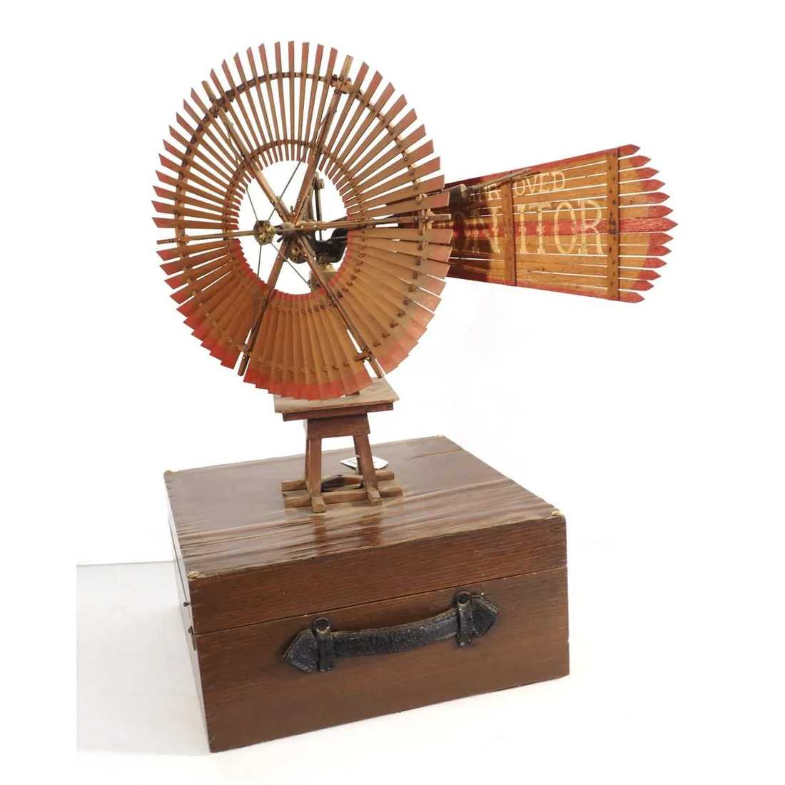 Monitor Mfg. Co. salesman's sample windmill, which sold for $17,500 ($21,000 with buyer’s premium) at Chupp.