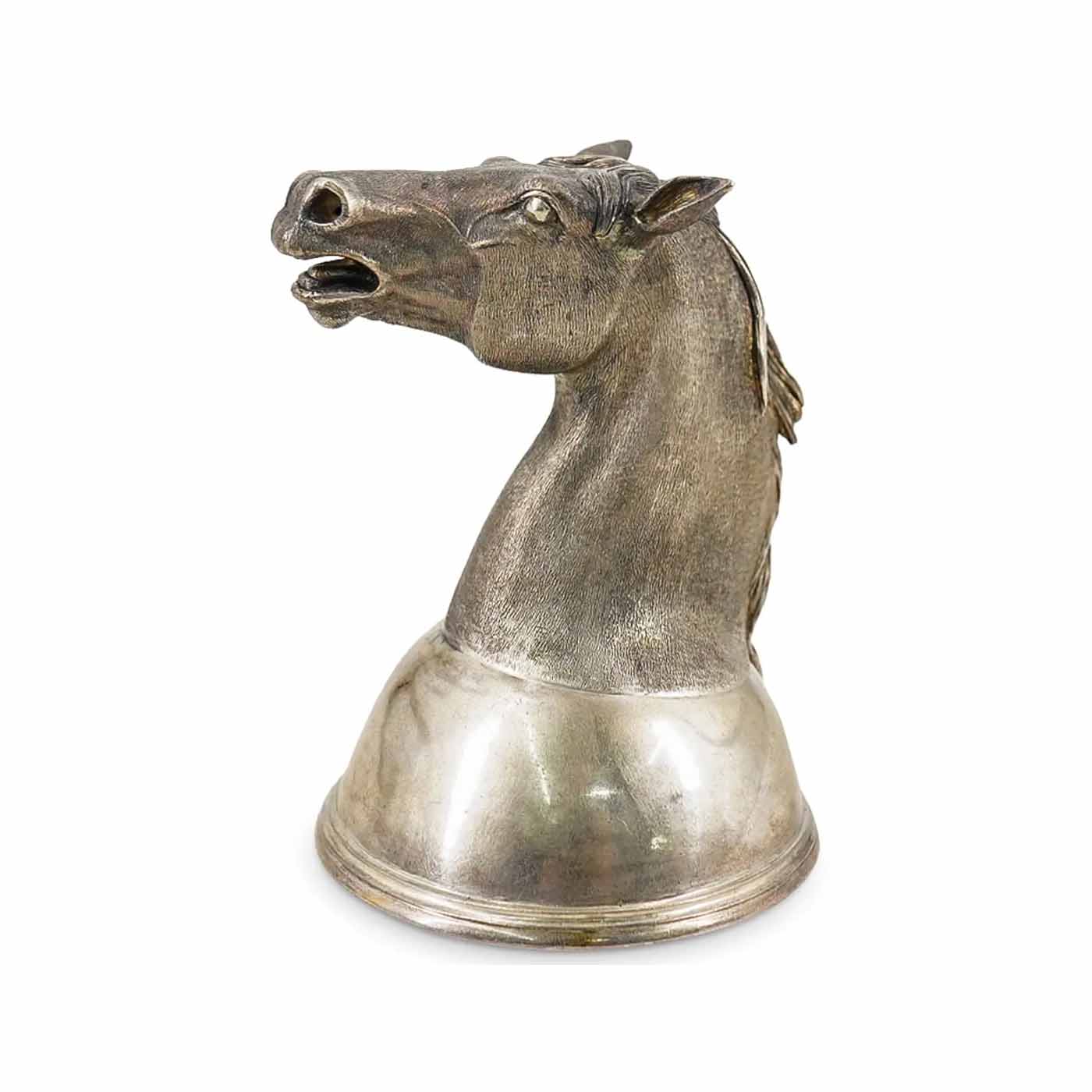 Russian 875 Silver Horse Head Stirrup Cup, estimated at $2,000-$4,000 at Akiba.