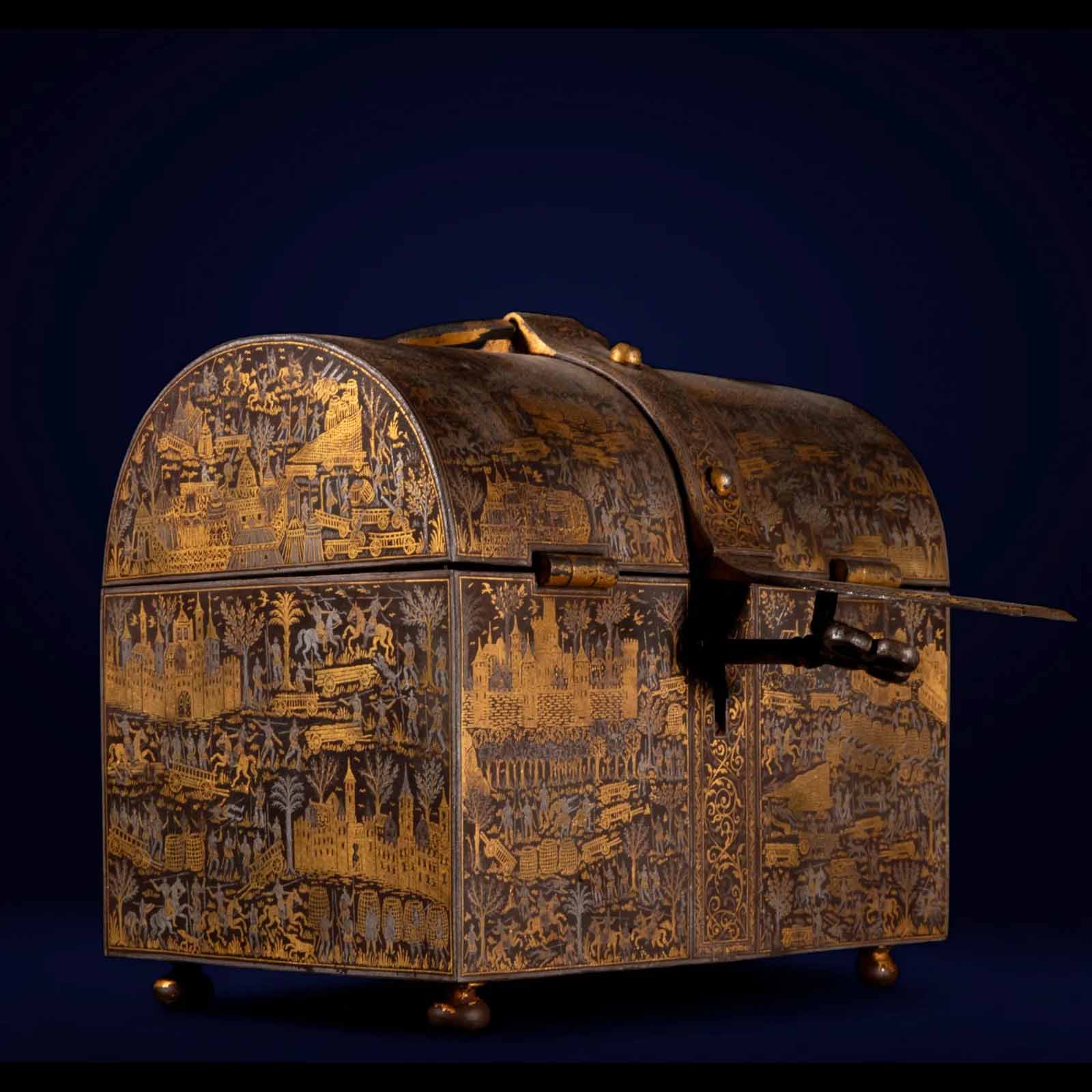 King Henry VIII Nuremberg Casket, estimated at €1 million-€1.5 million ($1 million-$1.6 million) at Templum Fine Art Auctions.