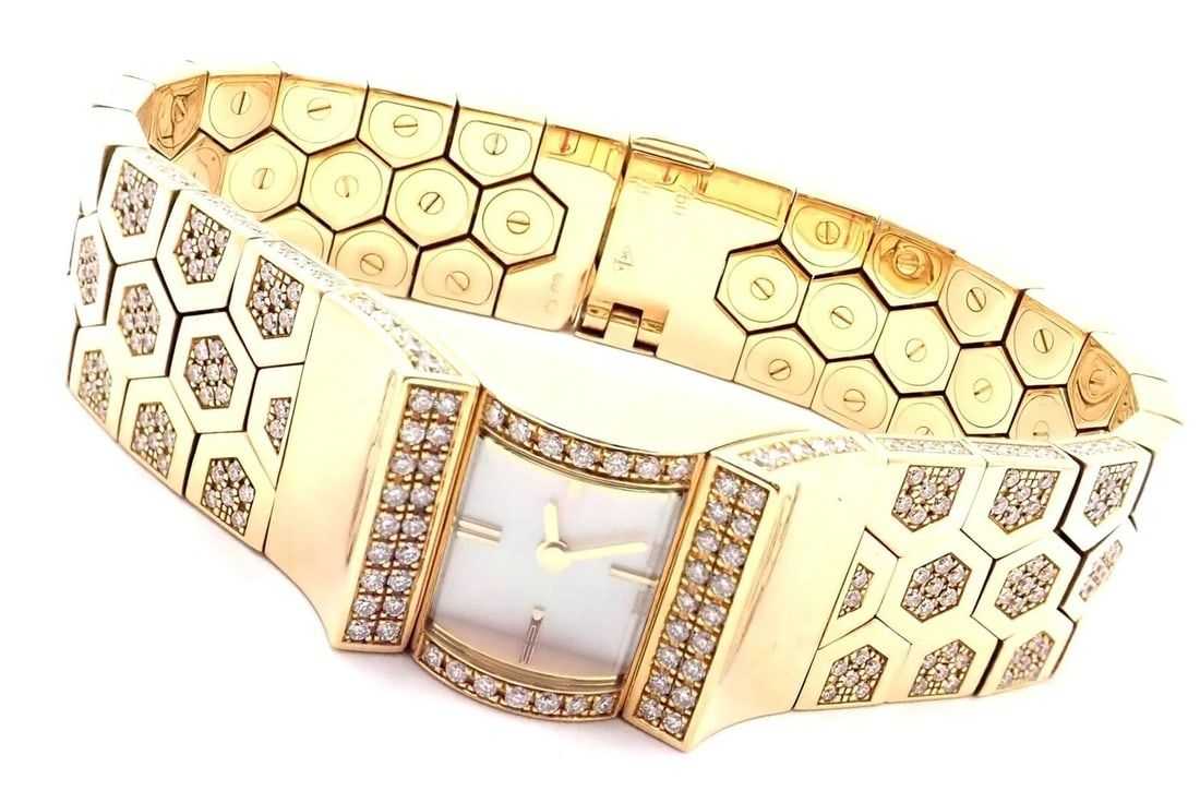 Van Cleef & Arpels 18K gold and diamond Ludo Swann wristwatch, estimated at $32,000-$38,000 at Jasper52.
