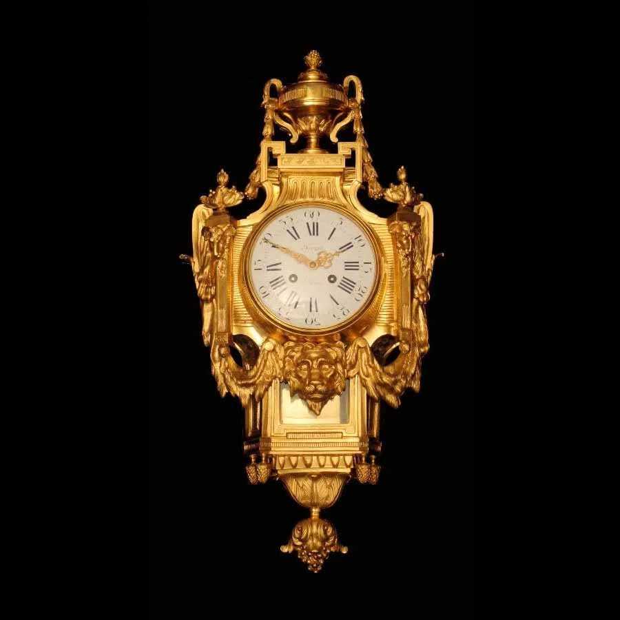 Louis XV French Gold-Plated Bronze Wall Clock, estimated at $21,000-$25,000 at Jasper52.