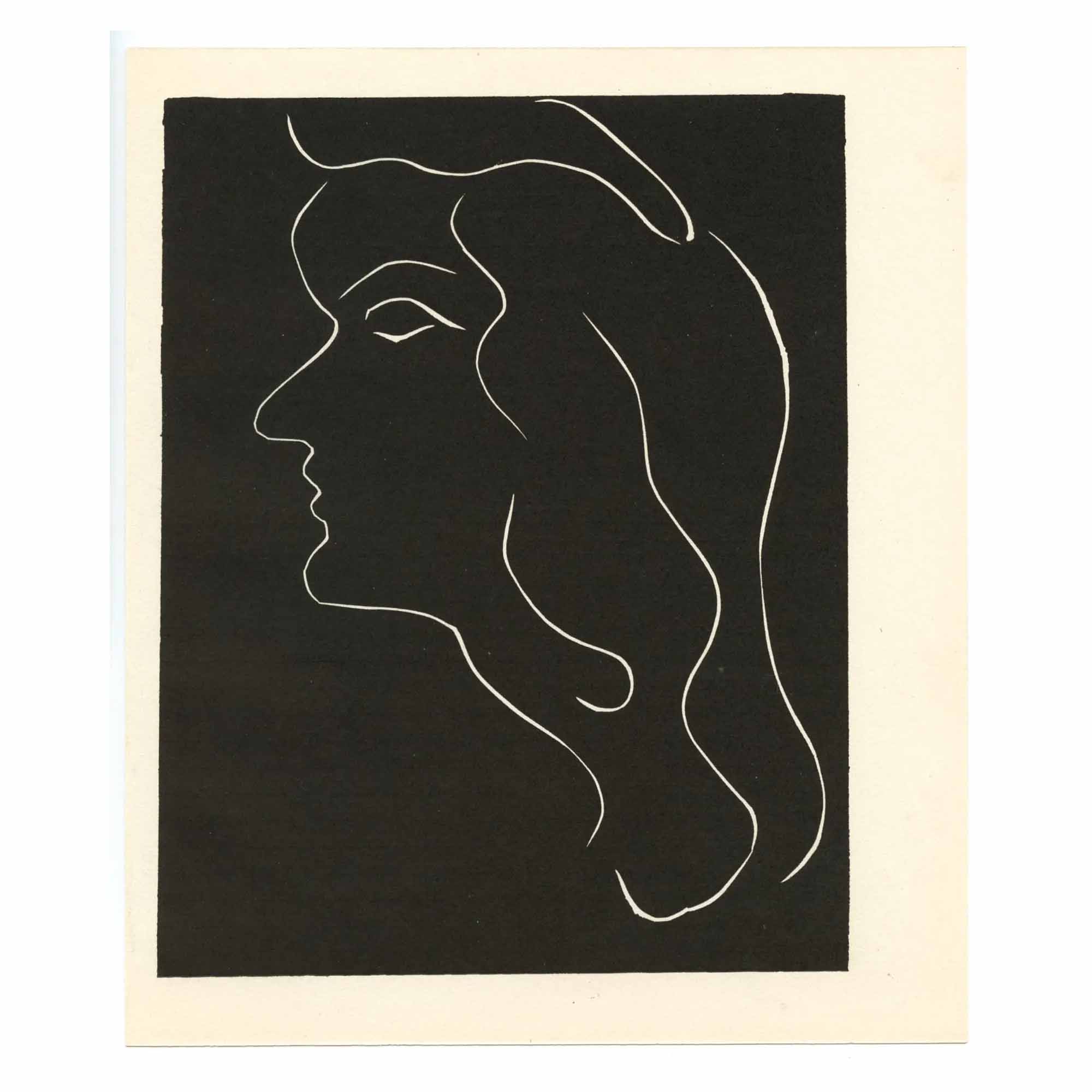 Henri Matisse original woodcut for 'Pierre a feu | Les miroirs profonds,' estimated at $800-$1,000 at Jasper52.
