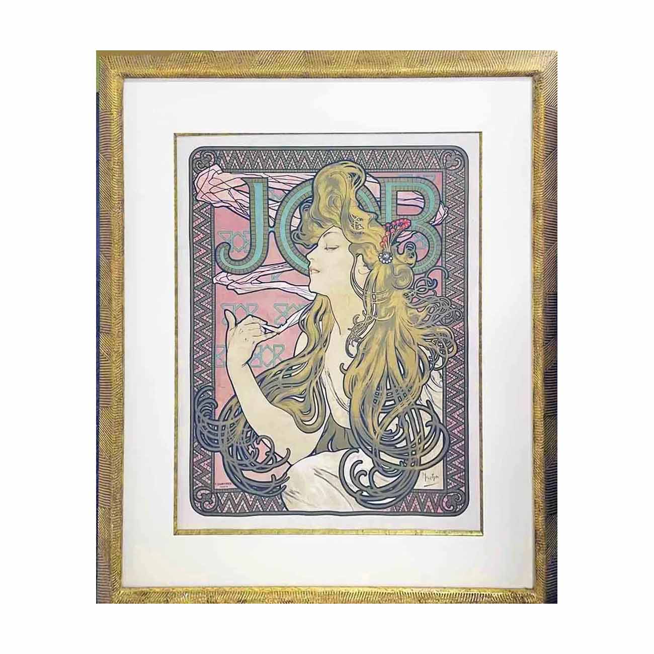 Alphonse Mucha Job Cigarette Papers Poster, estimated at $3,000-$5,000 at Stephenson's.