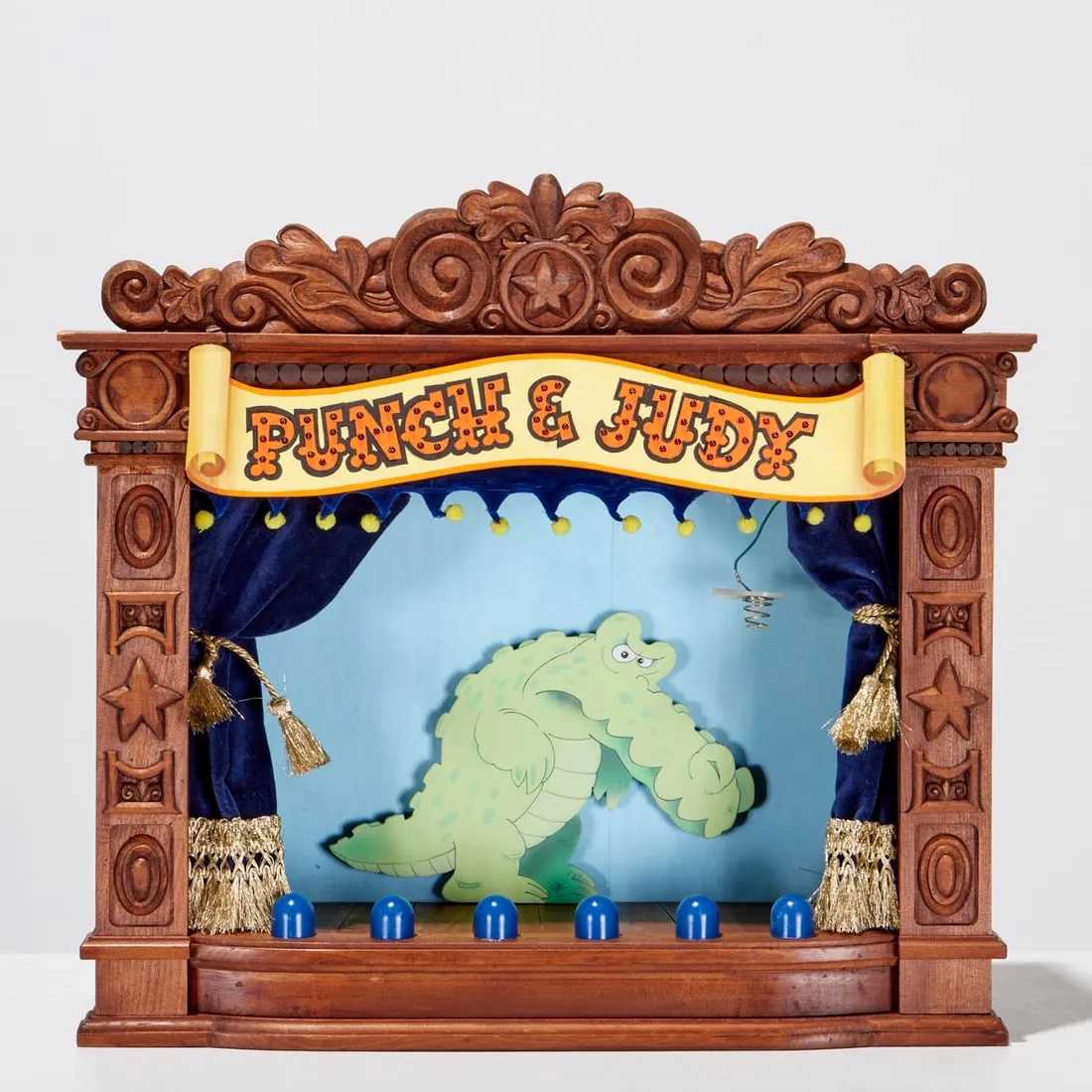 Rankin-Bass set piece for ‘Punch and Judy,’ estimated at $1,000-$1,500 at Millea Bros. May 16.