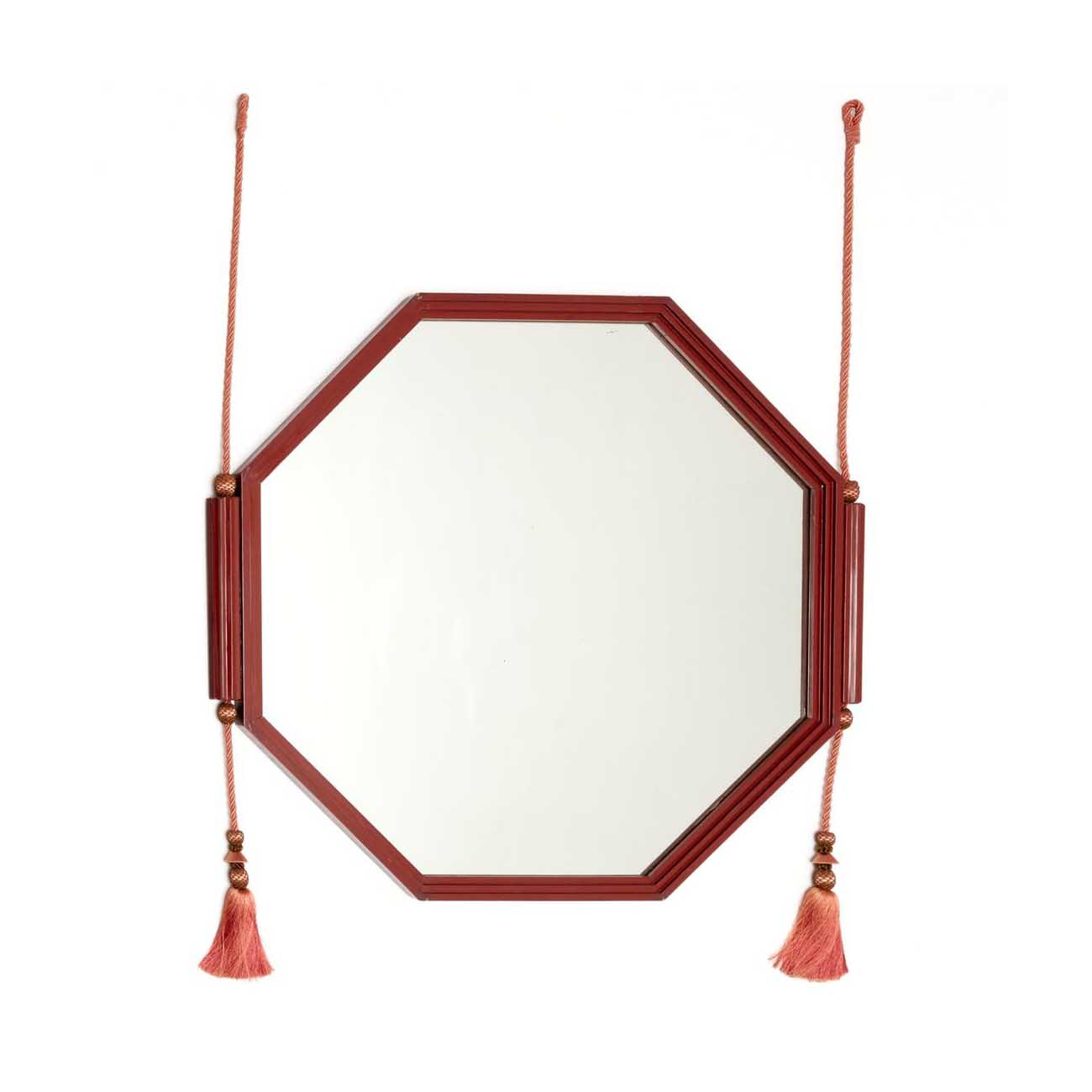 Circa-1930 Art Deco octagonal mirror in the manner of Jules Leleu, which sold for $5,000 plus the buyer’s premium in May 2024. Image courtesy of Millea Bros. and LiveAuctioneers.