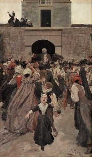 A history-themed painting by Howard Pyle, ‘Death of Montcalm’, achieved $77,000 plus the buyer’s premium in October 2023. Leading French troops against the British in Quebec, General Montcalm was fatally wounded by a musket and died in September 1759. Image courtesy of Bruneau & Co. Auctioneers and LiveAuctioneers.