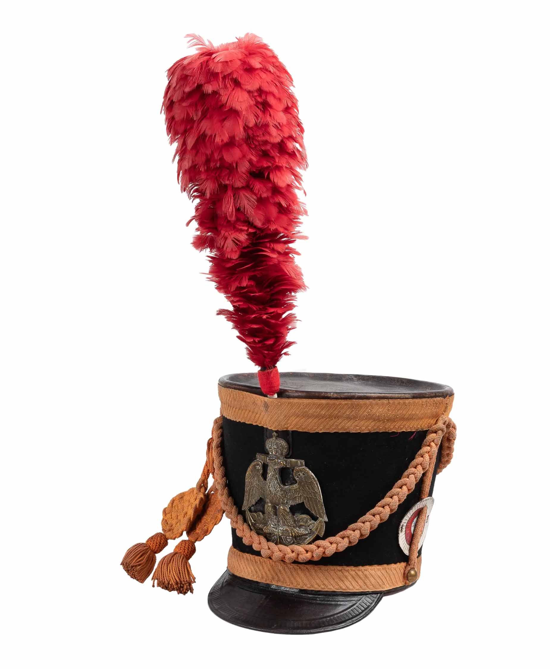 French Imperial Garde Marine shako, estimated at $20,000-$30,000 at Potter & Potter May 23.