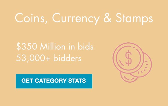 coins, currency stamps auctions on liveauctioneers