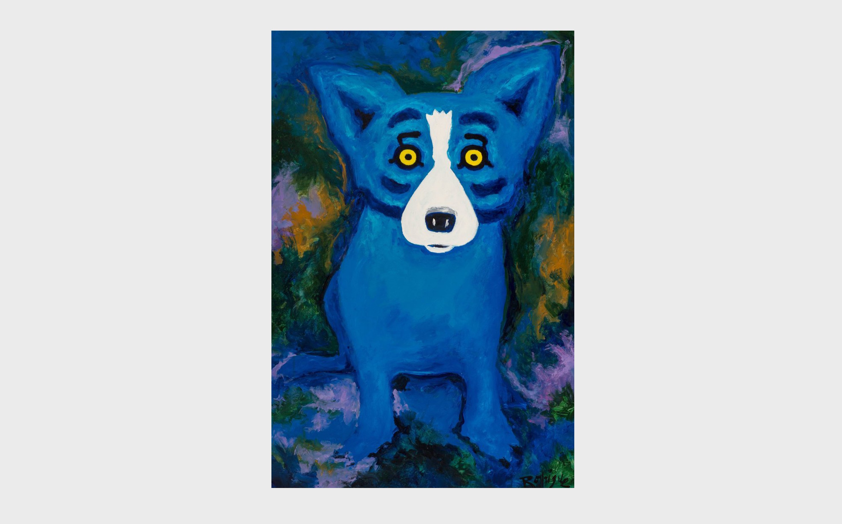 George Rodrigue (1944-2013) Swimming in the Blues