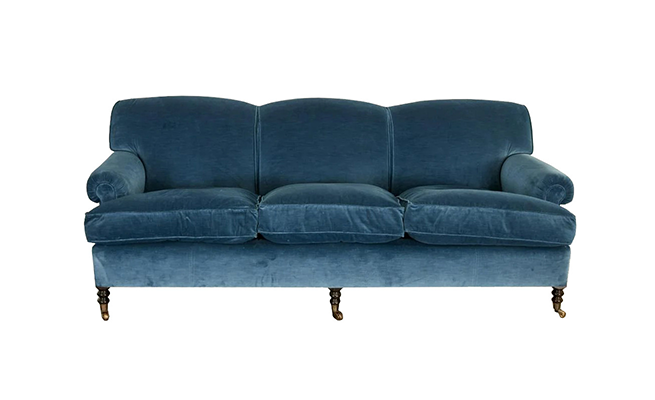 George Smith Velvet Upholstered Sofa